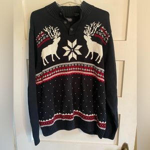 Chaps Ugly Christmas Sweater Reindeer